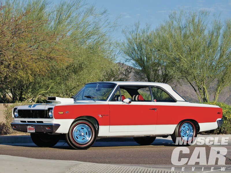 Red and White Muscle Car — Serene