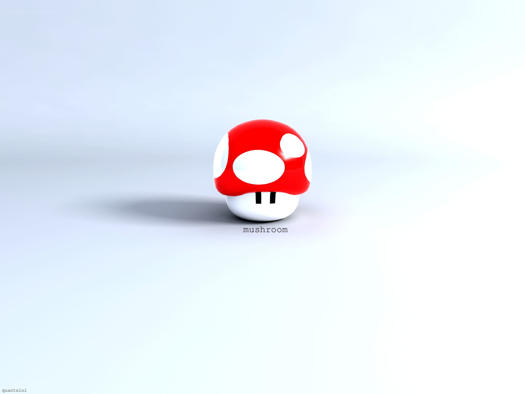 Red and white mushroom character
