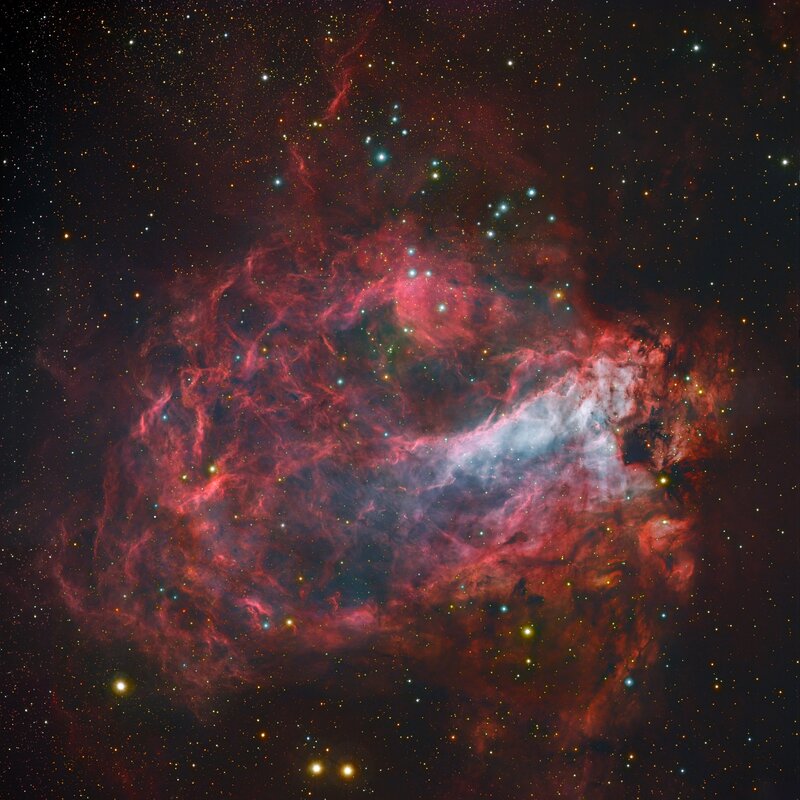 Red and White Nebula