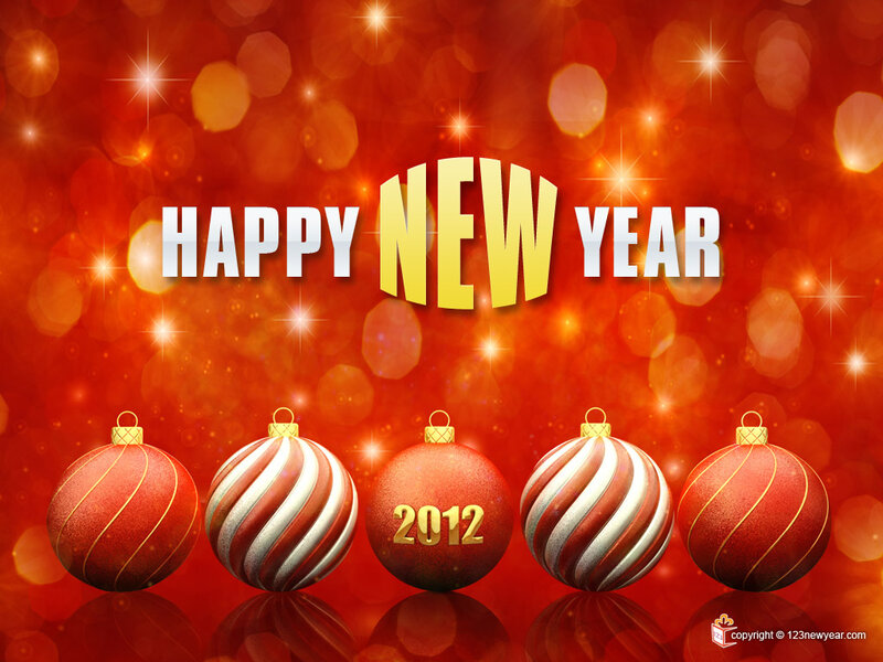 Red and White Ornaments — Festive, Winter, Digital Art, Text
