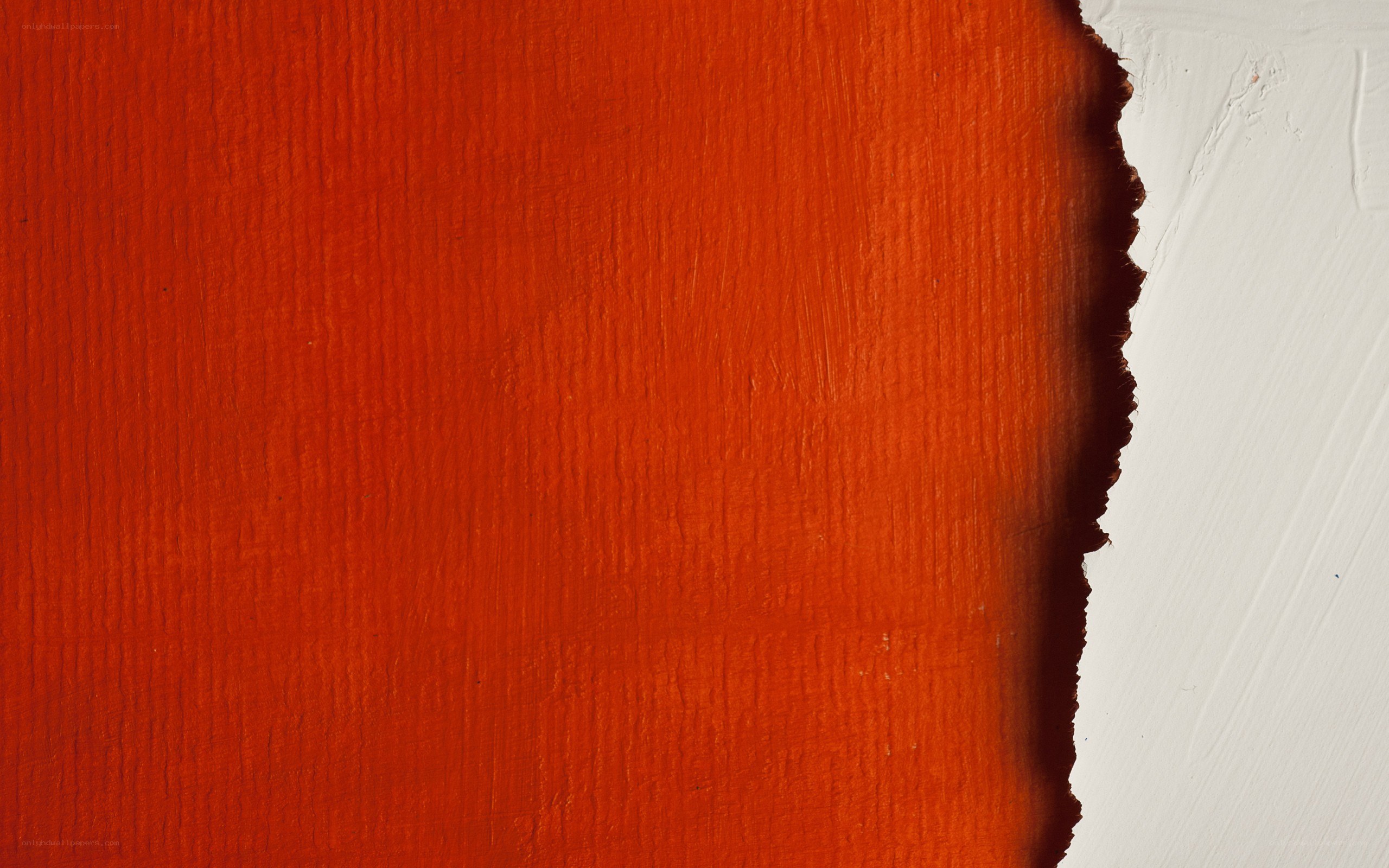 Red and white painted surface