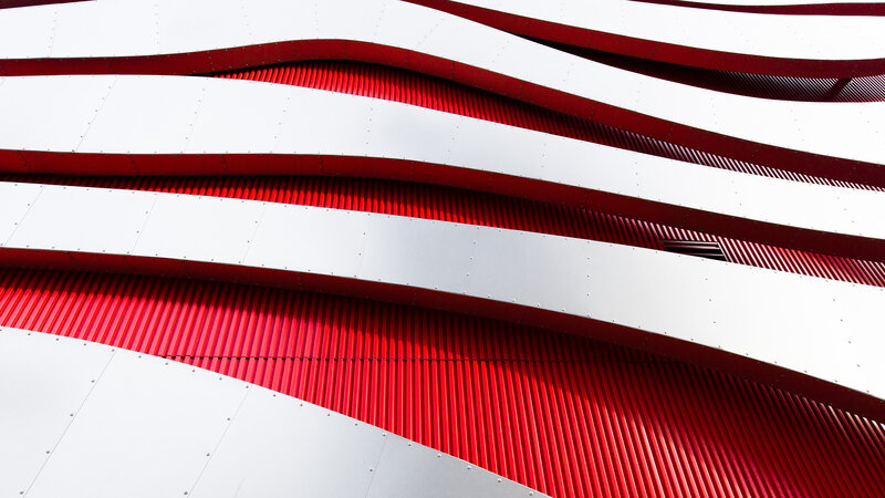 Red and White Panels