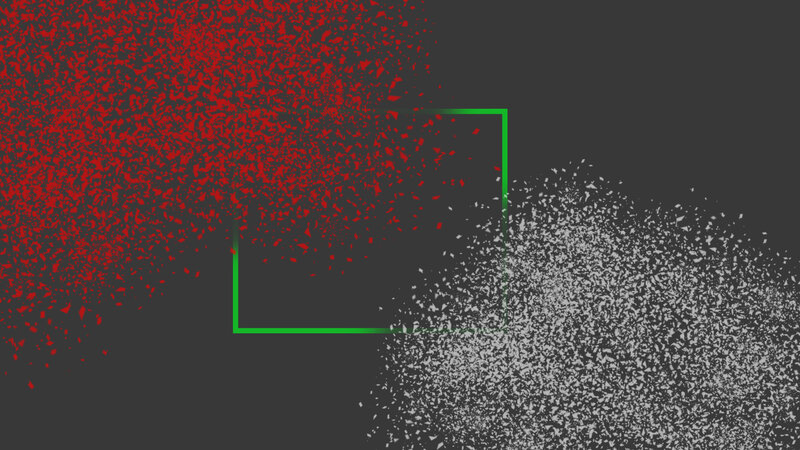 Red and White Particles