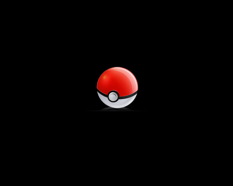 Red and White Pokeball — Minimalist