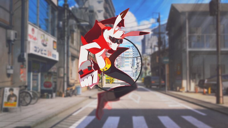 Red and White Rabbit Character