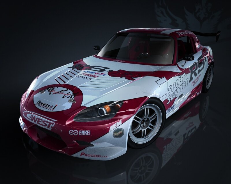 red and white race car