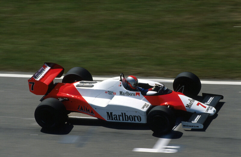 Red and White Race Car — Dynamic, Afternoon, Photograph, Driver, Race Track, Grass