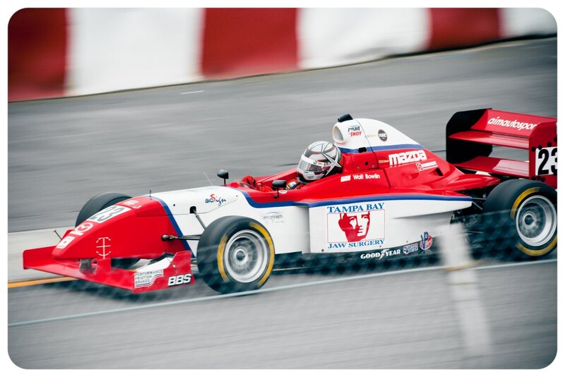 Red and White Race Car — Dynamic, Photograph, Driver, Race Track, Tire Smoke