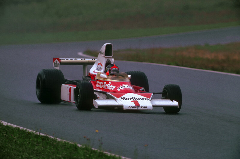 Red and White Race Car — Dynamic, Photograph, Driver