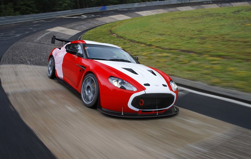 red and white race car on track