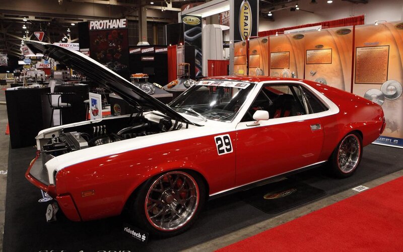Red and White Race Car — Showroom