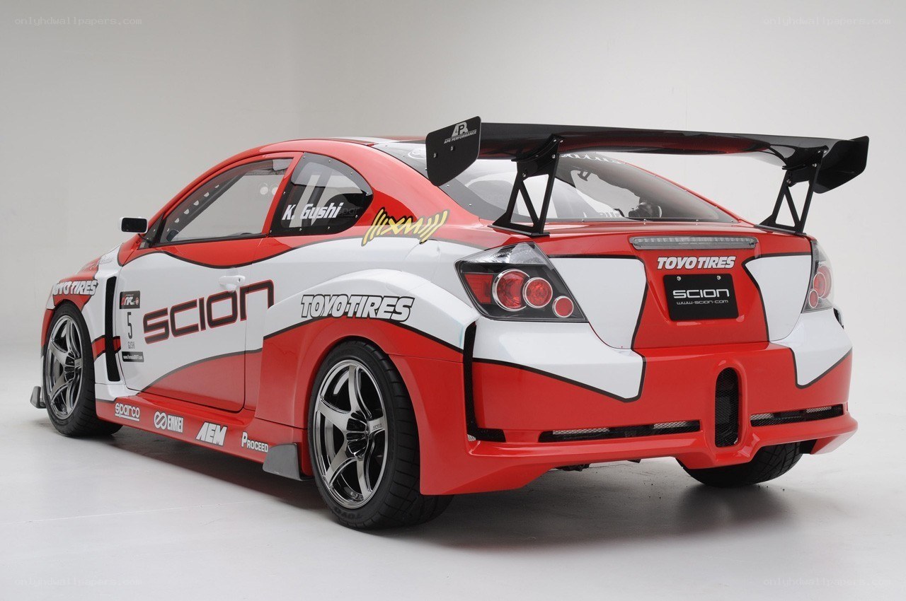 red and white race car