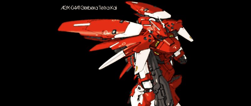 Red and White Robot — Dramatic, Digital Art, Weapon