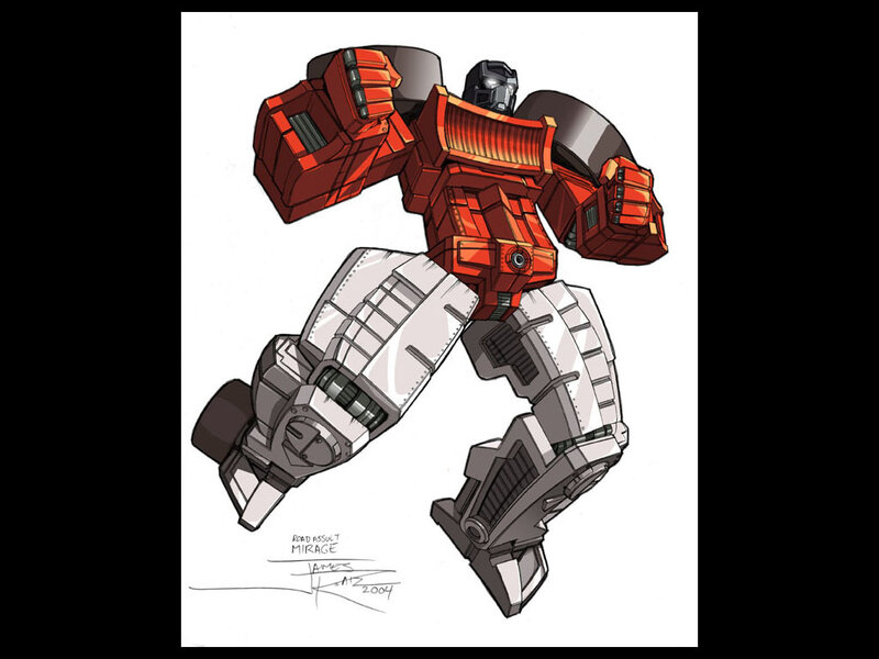 Red and White Robot