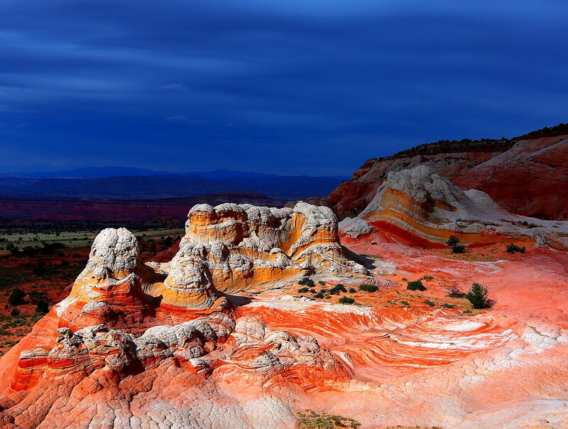 Red and White Rock Formations