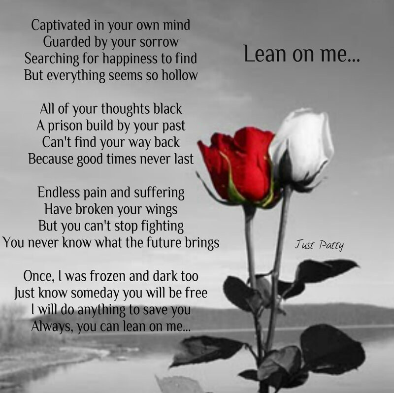 Red and White Rose — Black, Melancholic