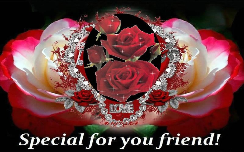 Red and White Roses — Romantic, Digital Art, Key