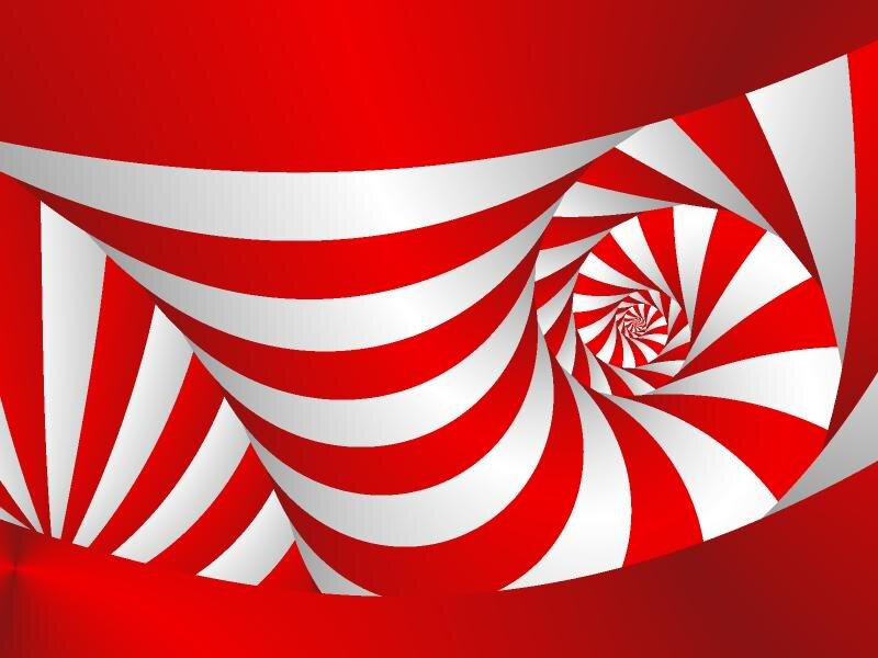 Red and White Spiral — Dynamic