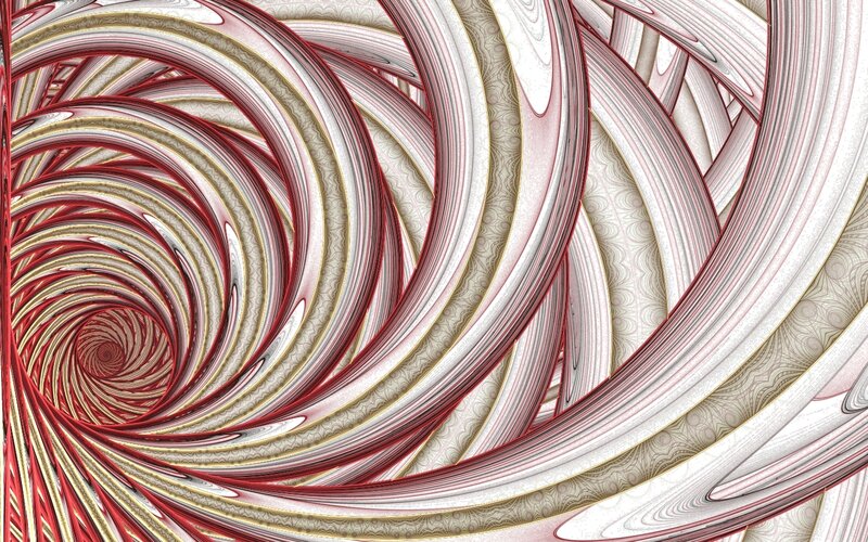 Red and white spiral fractal
