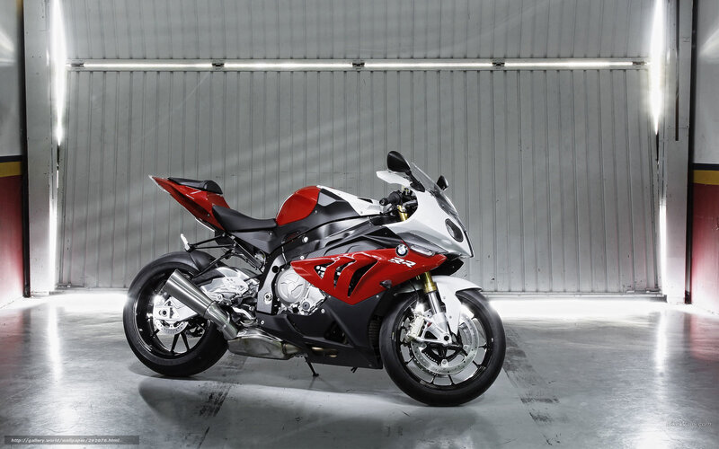 Red and White Sport Motorcycle — Dramatic