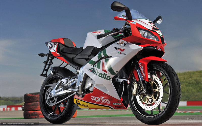 Red and White Sport Motorcycle — Dynamic