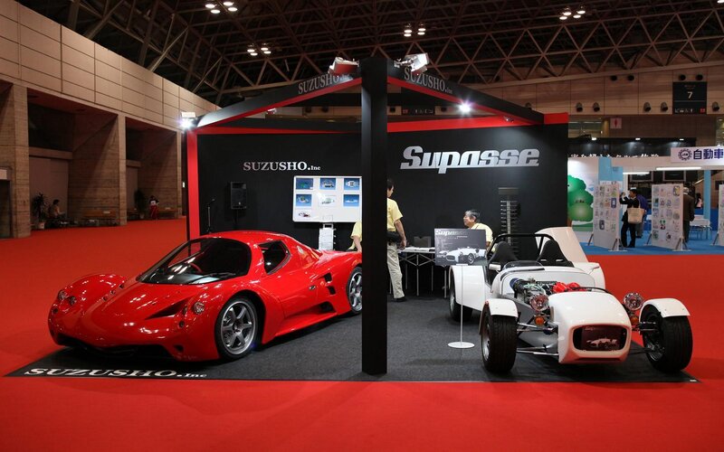 Red and White Sports Cars — Neutral