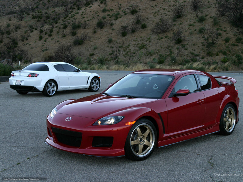 Red and white sports cars