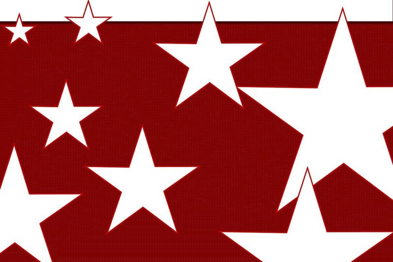 red and white star pattern