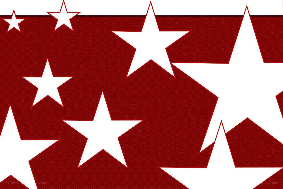 red and white star pattern