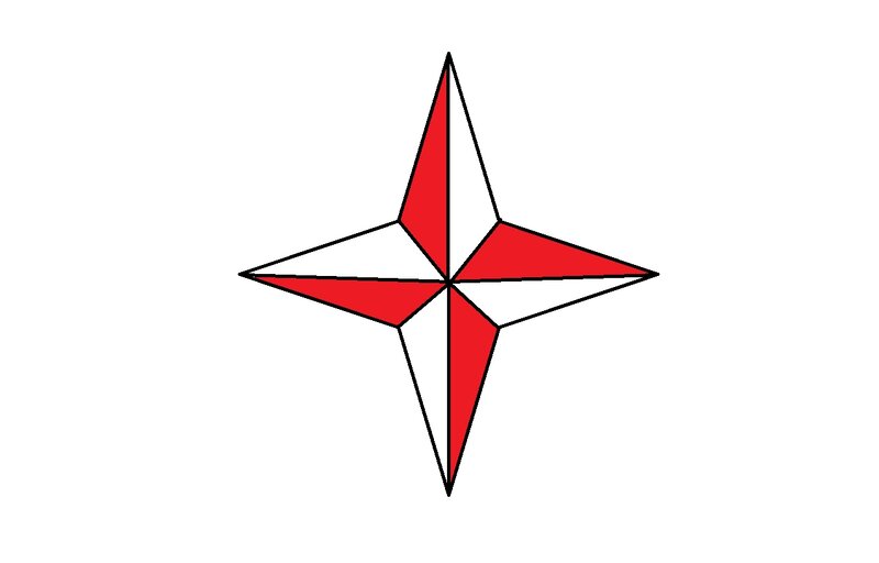Red and White Star