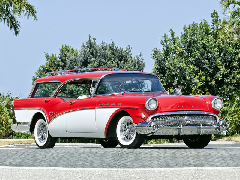 Red and White Station Wagon — Serene, Afternoon