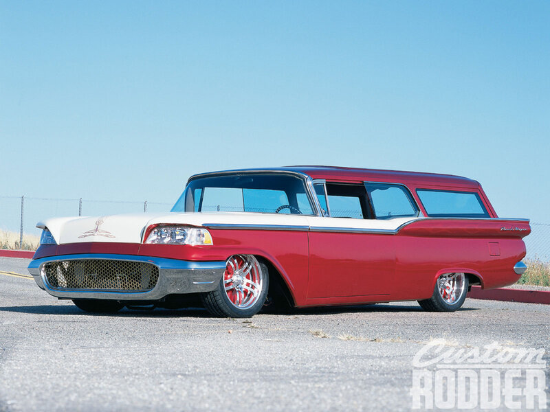 Red and White Station Wagon — Serene