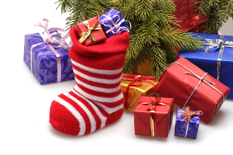 Red and White Stocking