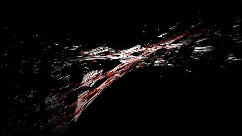 Red and White Streaks — Black