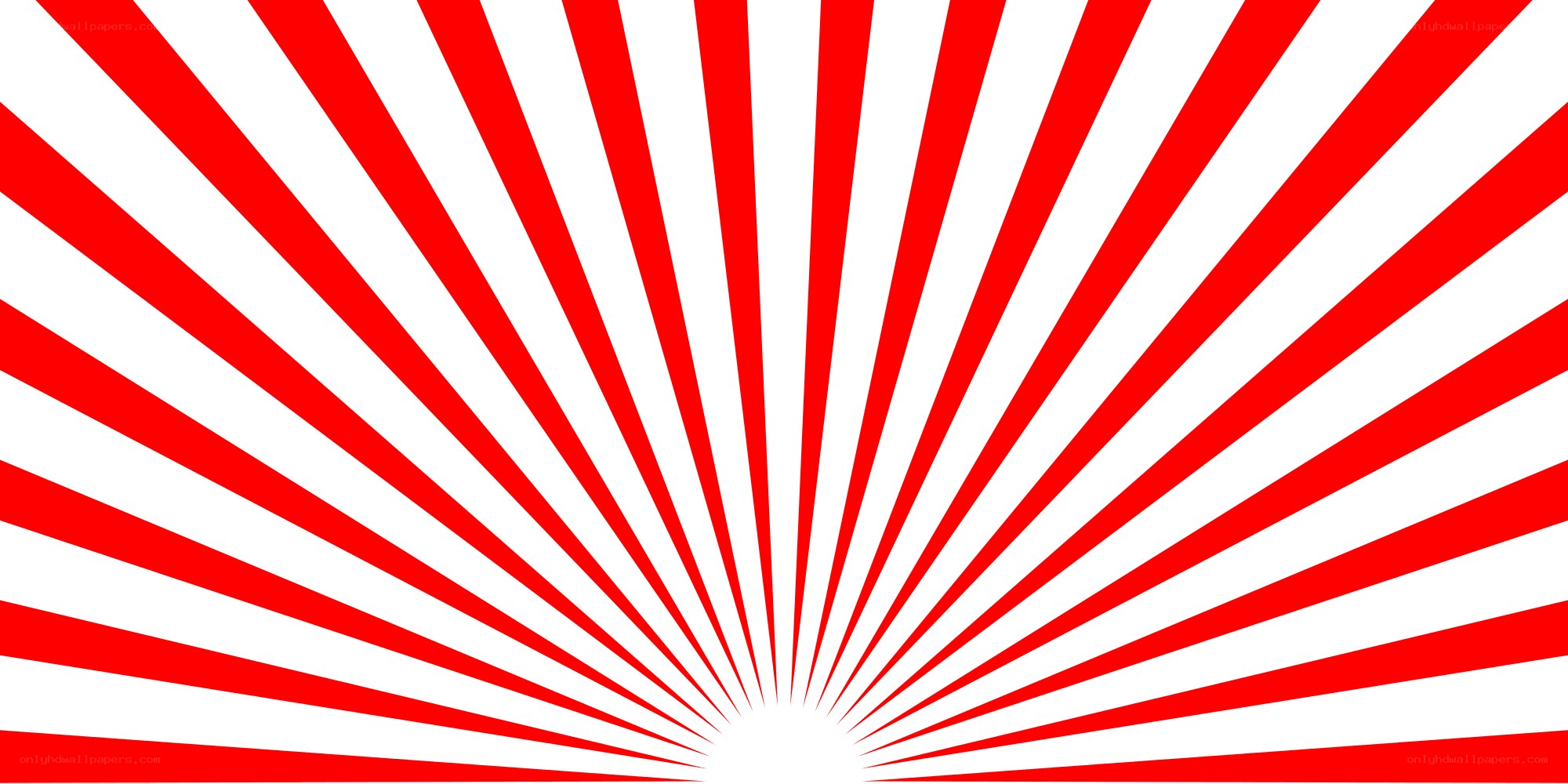 red and white sunburst pattern