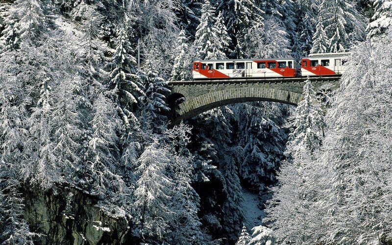 Red and White Train