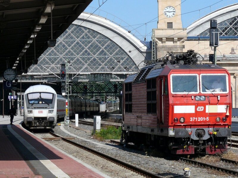 Red and White Trains