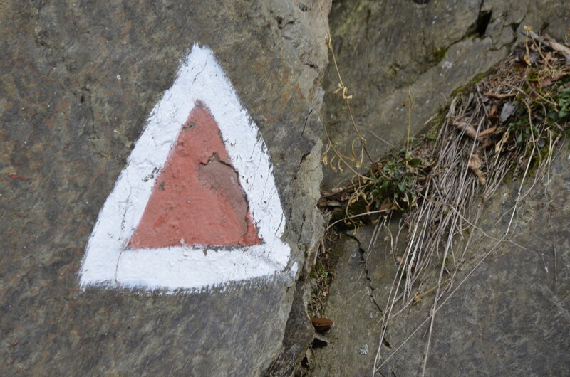 Red and White Triangle