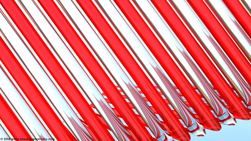 Red and White Tubes