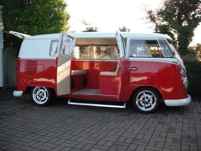 Red and White Van — Calm, Afternoon