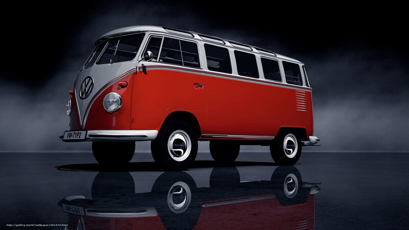 Red and White Van — Dramatic, 3d Render, Smoke