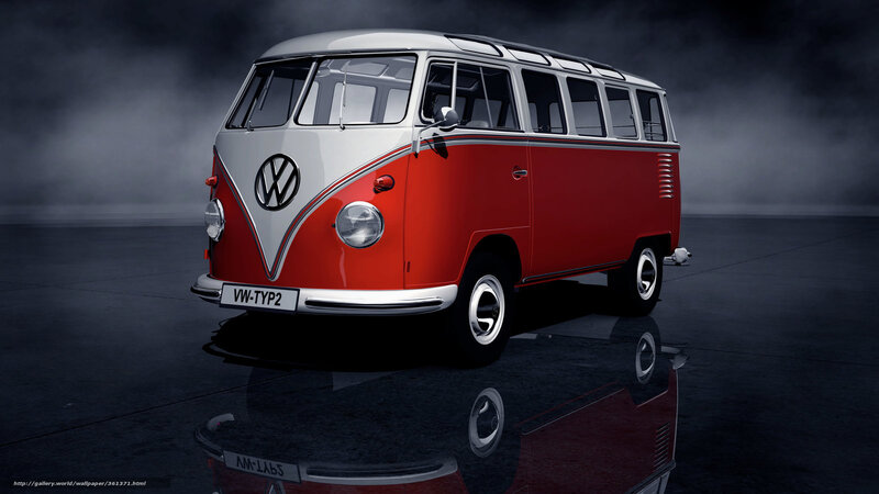 Red and White Van — Dramatic, 3d Render
