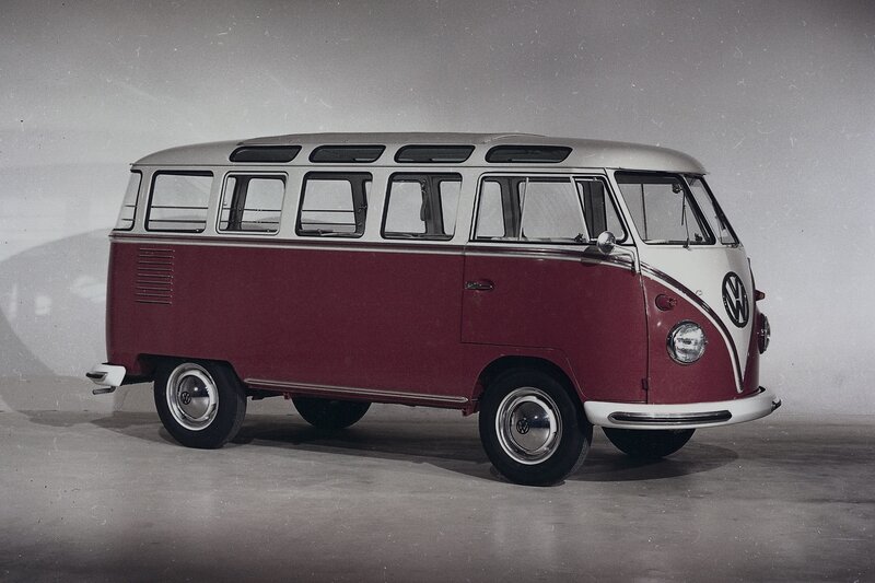 Red and White Van — Neutral, Photograph