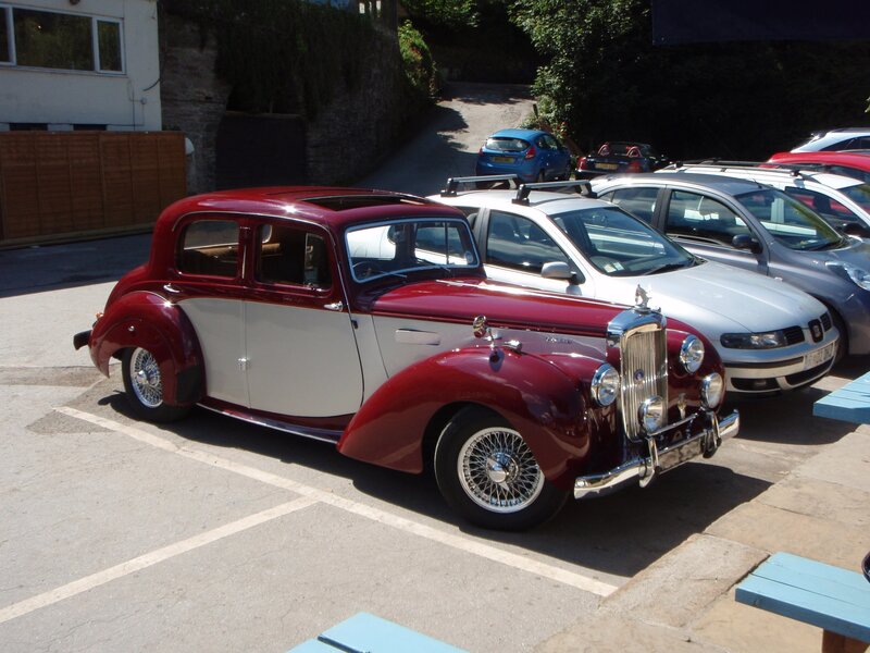 Red and White Vintage Car — Calm
