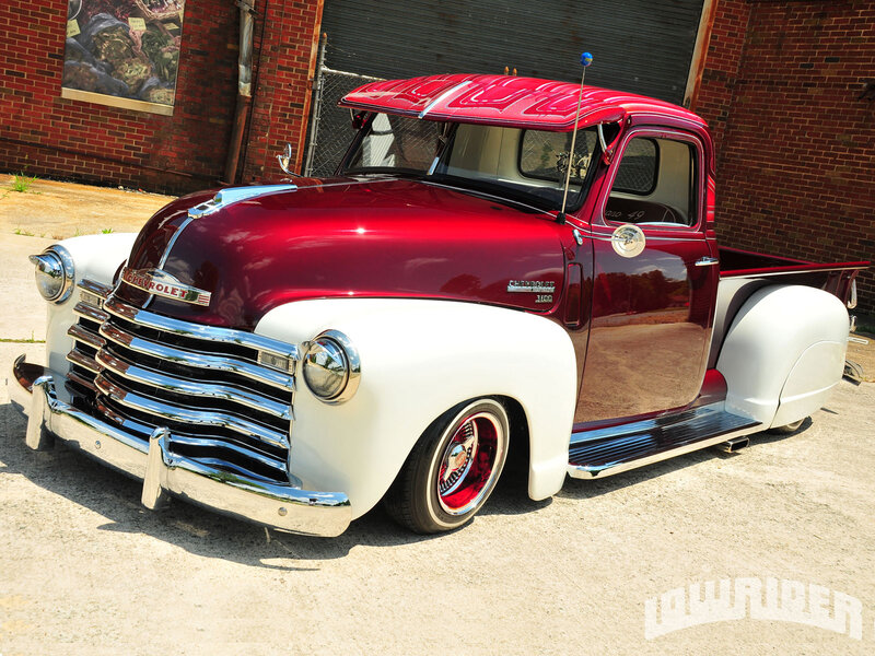 Red and White Vintage Truck — Static