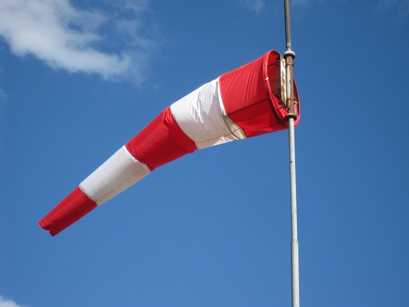 Red and White Windsock