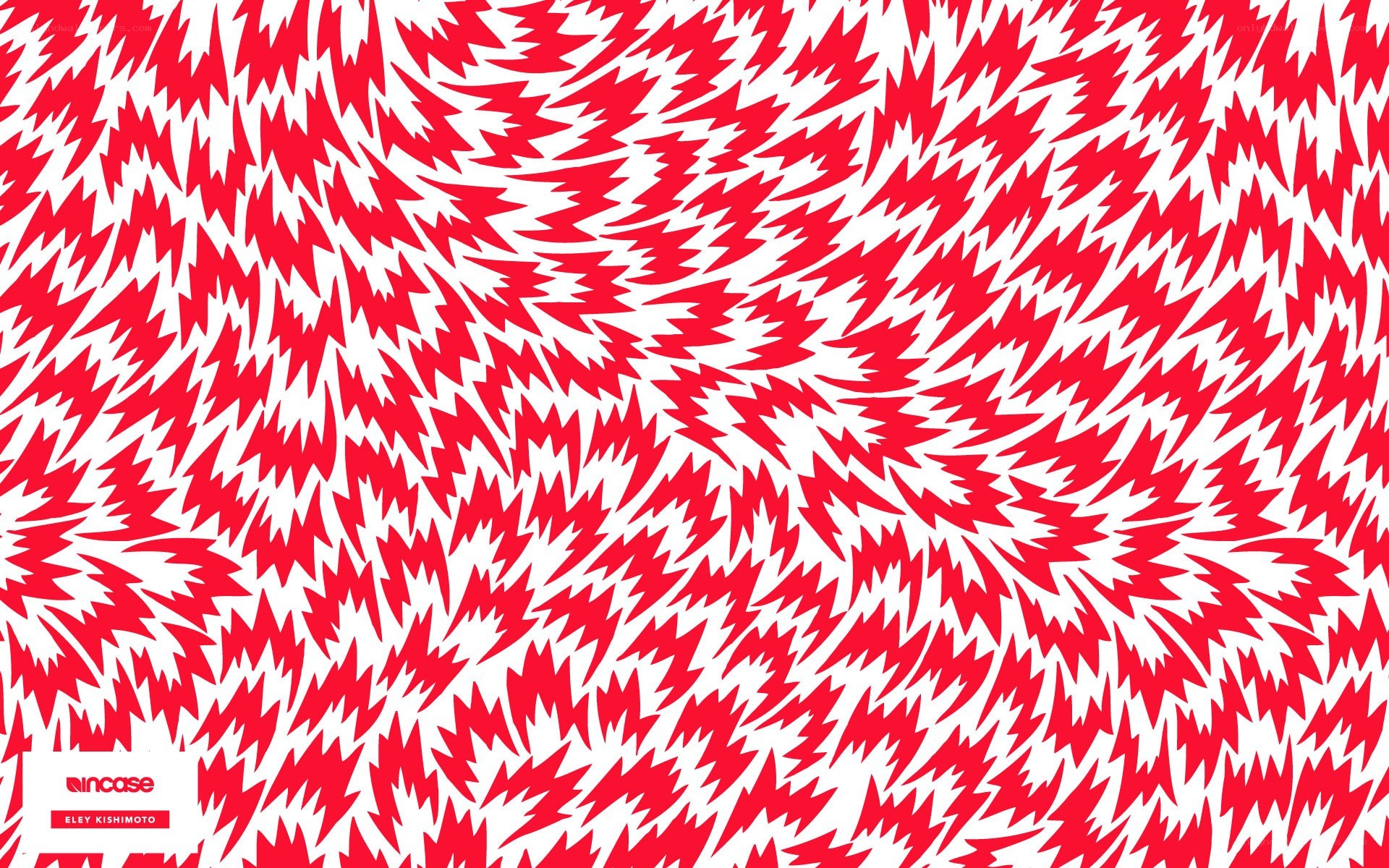 Red and white zigzag pattern