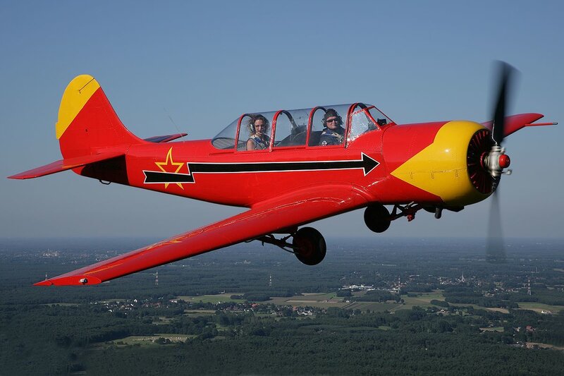 Red and Yellow Airplane