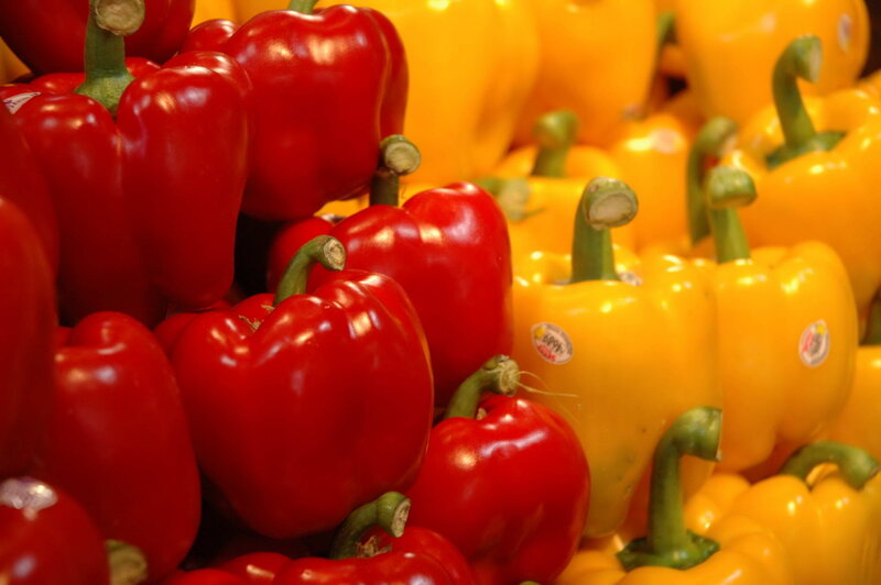 Red and Yellow Bell Peppers