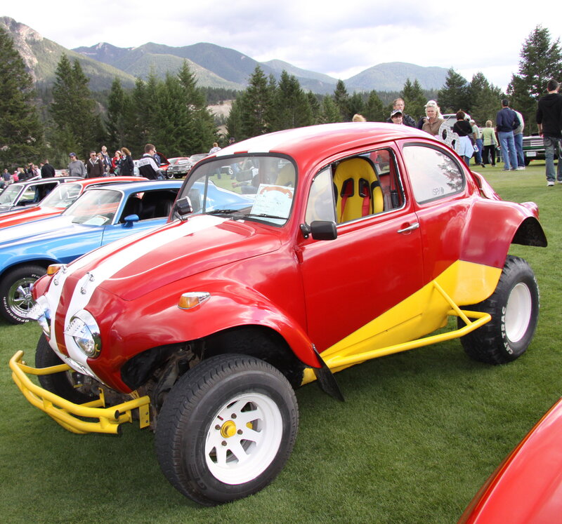 Red and Yellow Dune Buggy